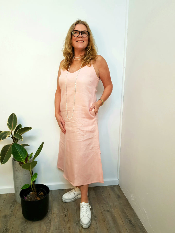 MADE TO ORDER C&B Spring Pink Slip Dress