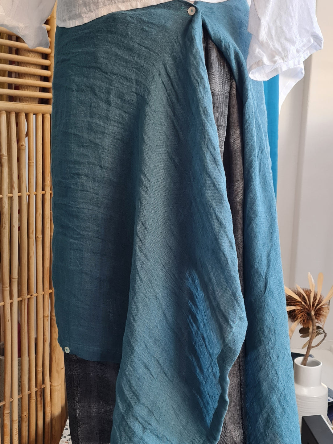 Curious Linen Poncho and Multi Wrap