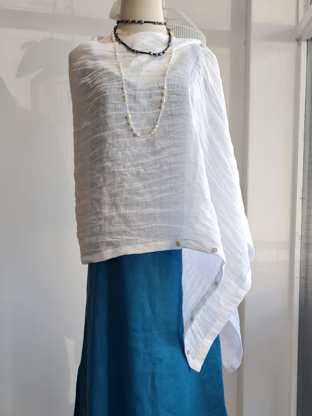 Curious Linen Poncho and Multi Wrap