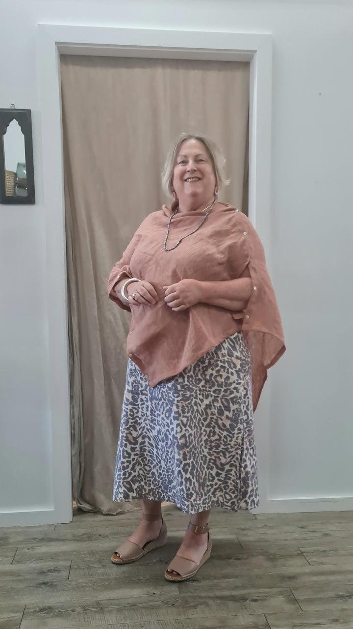 Curious Linen Poncho and Multi Wrap